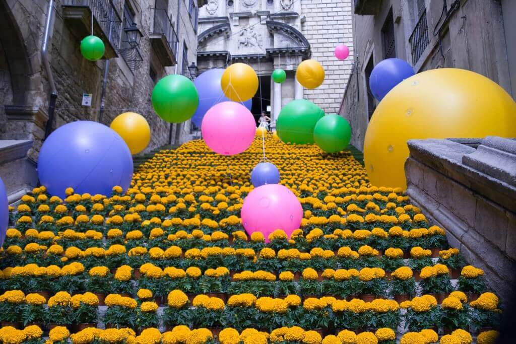 estanque Arriesgado Adelante Festival de las flores de Girona 2018 | Can Miquel